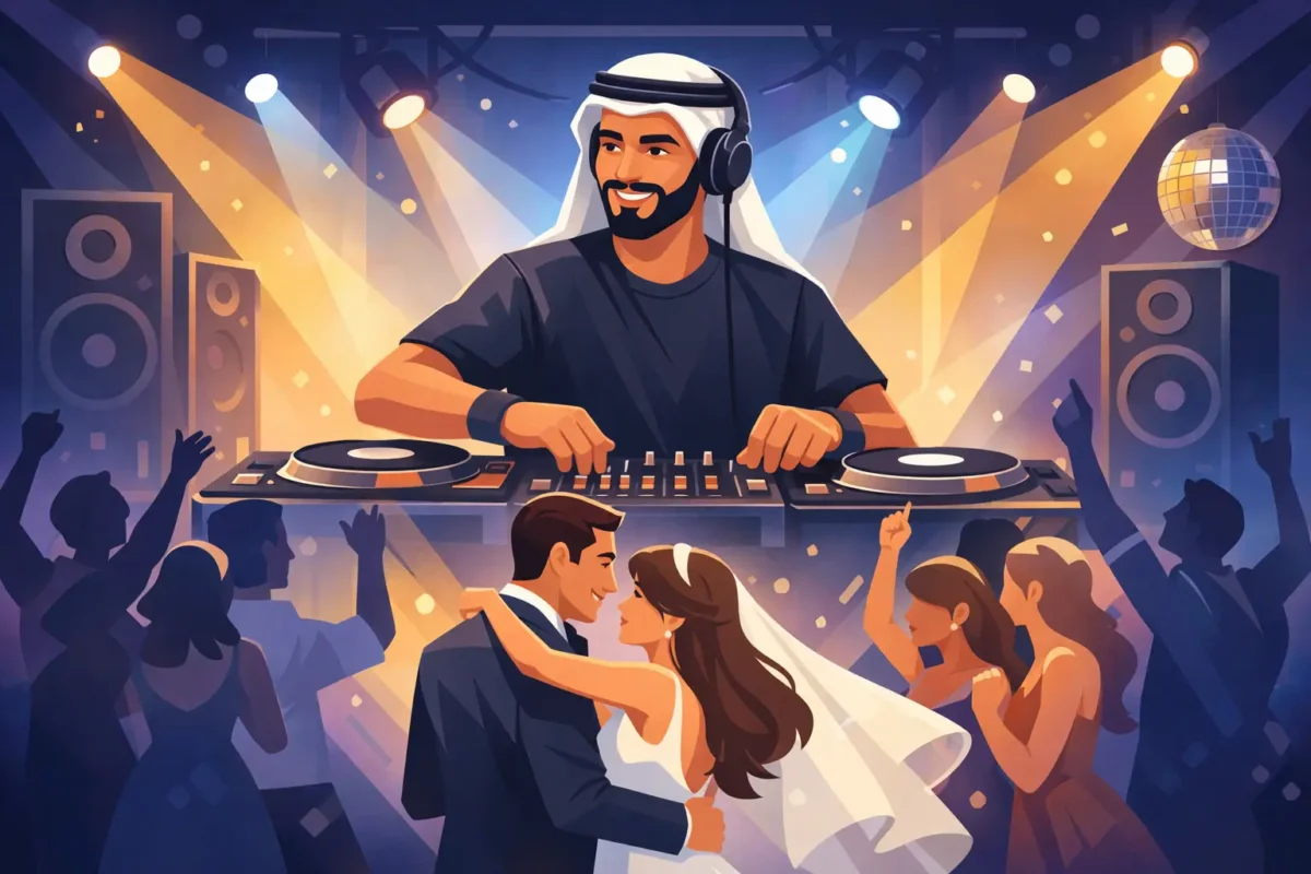 Arabisk DJ til bryllup der fylder gulvet