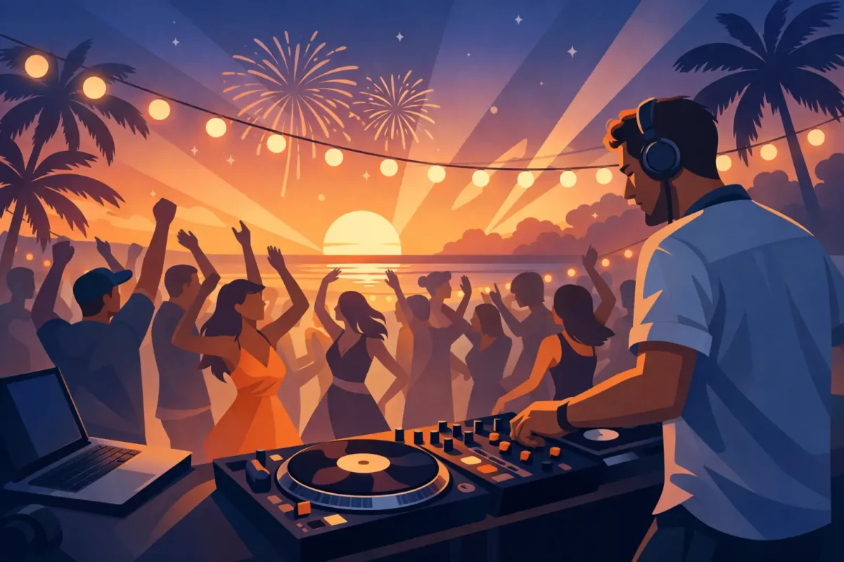 DJ til sommerfest der fylder dansegulvet