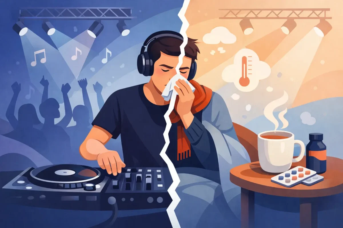 Hvad gør en DJ ved sygdom?