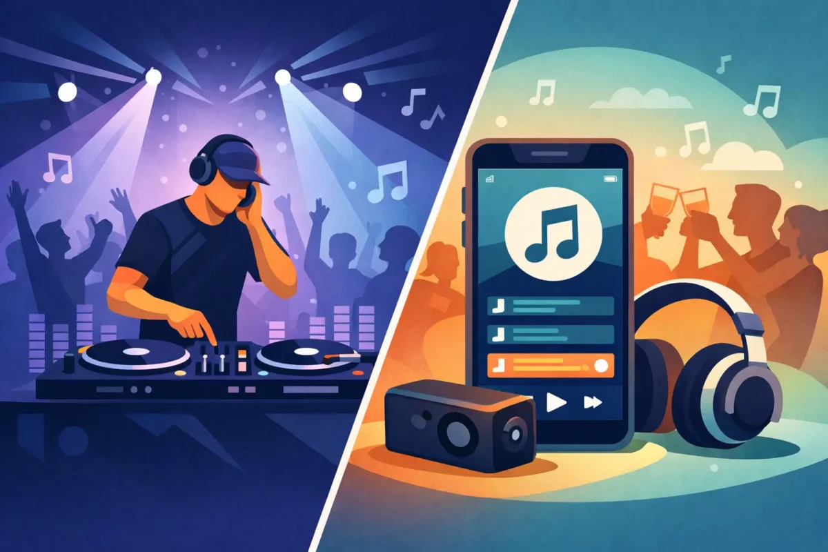 DJ eller playlist til fest - hvad virker bedst?