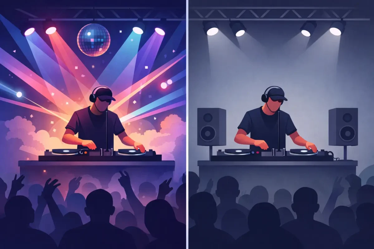 DJ med lys vs uden - hvad skal du vælge?