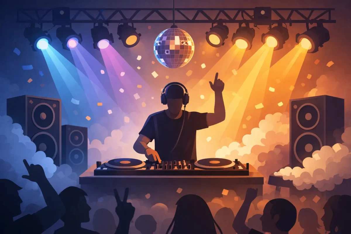 DJ med lyd og lys pakke til din fest