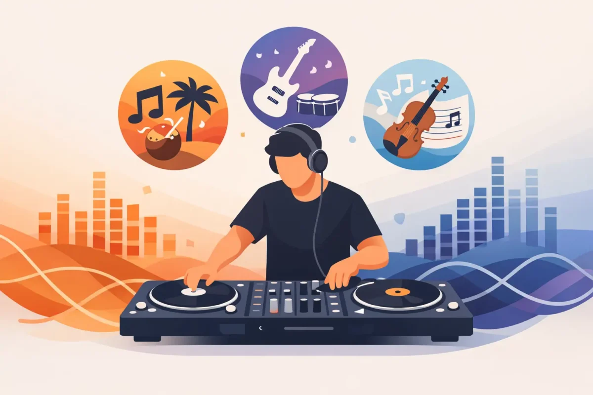 Kan en DJ spille blandet musik?