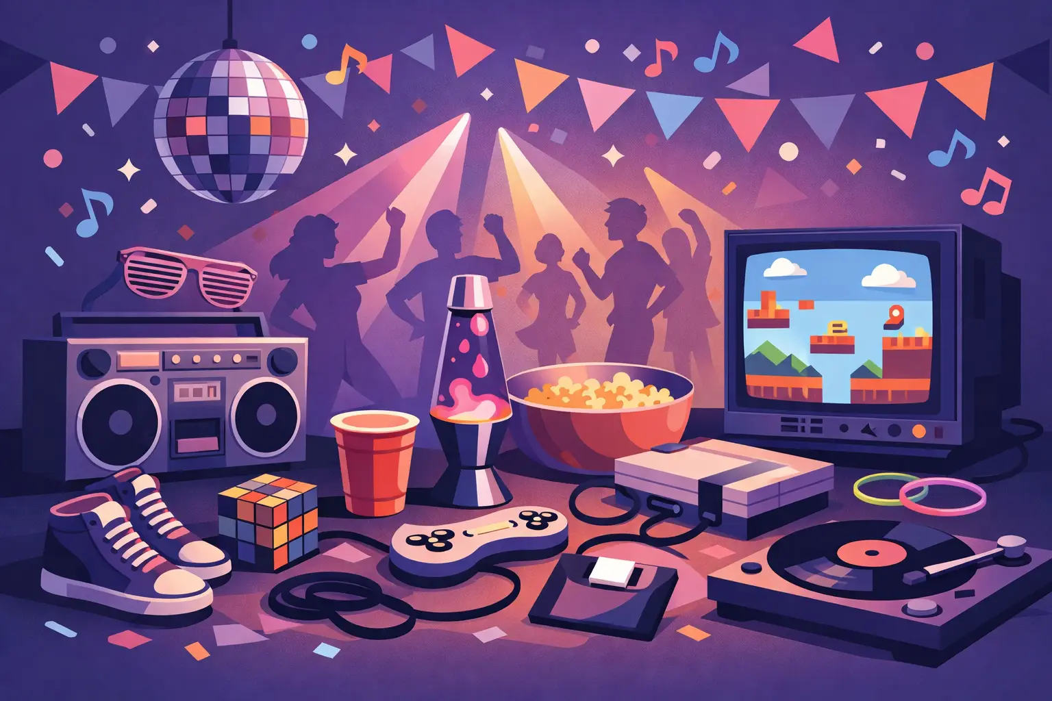 15 idéer til en 80'er- og 90'er-fest hjemme