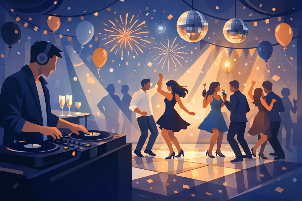 Planlæg musik til nytårsfest uden tomt dansegulv